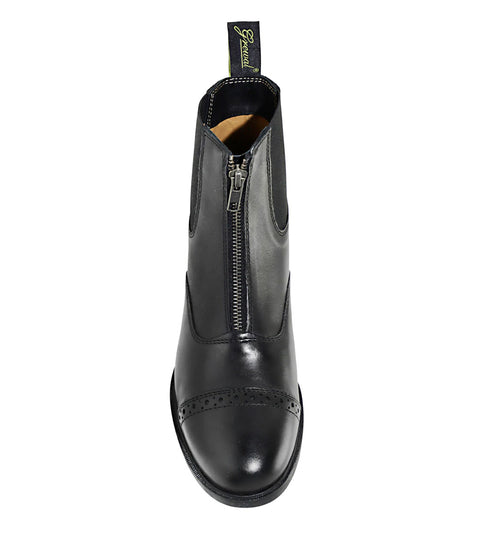 Grewal Equestrian™ Ladies’ Leather Zip-Up Paddock Boots