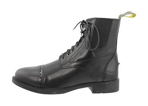 Grewal Equestrian™ Ladies’ Leather Lace-Up Paddock Boots