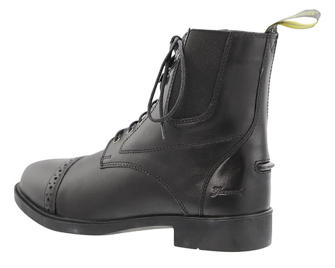 Grewal Equestrian™ Ladies’ Synthetic Leather Lace-Up Paddock Boots