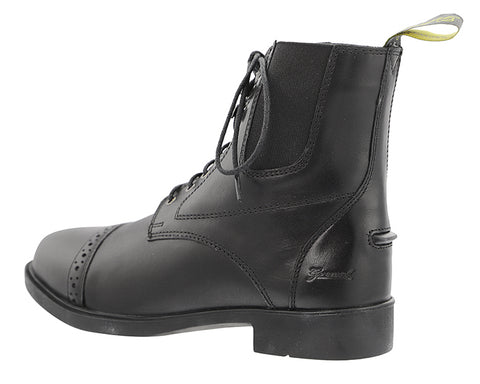 Grewal Equestrian™ Ladies’ Synthetic Leather Lace-Up Paddock Boots