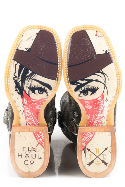 Tin Haul Ladies’ Bandana Bandit, Wild Rag Sole Boots