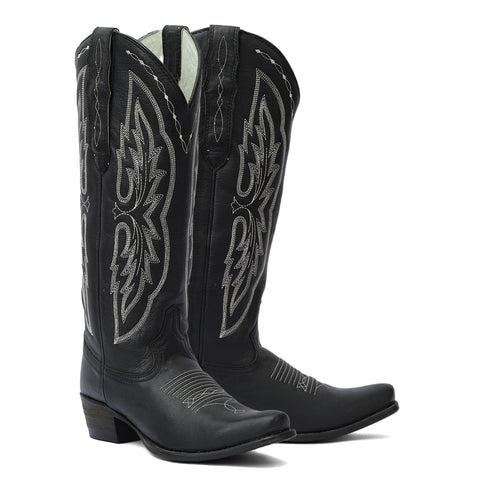 TuffRider® Ladies’ Cody Embroidered Leather Snip Toe Western Boots