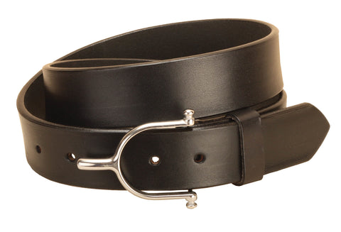 Tory Leather 1 1/2" Belt with Solid Brass Spur Buckle