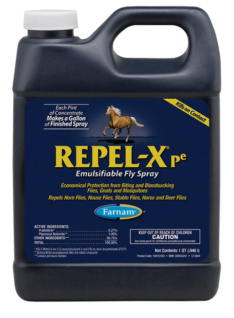 A large bottle of Farnam's Repel-X on a white background