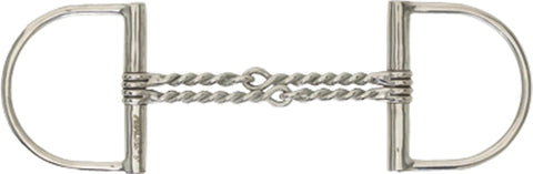 Double Twisted Wire Pony King Dee Snaffle Bit