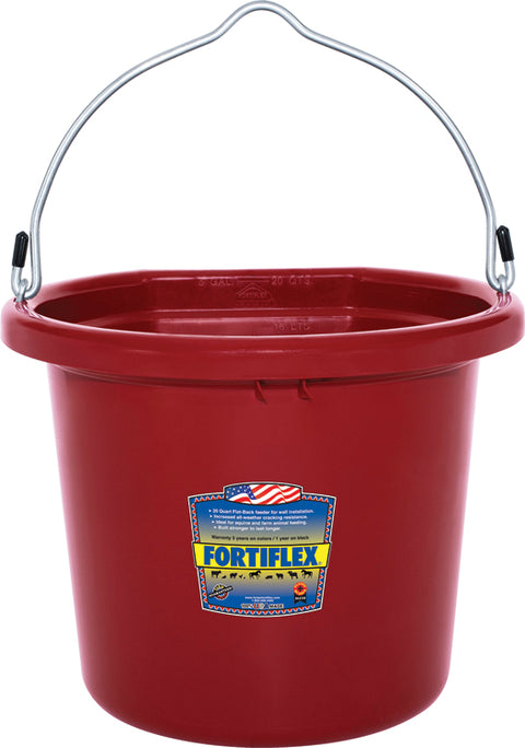 Fortiflex® 20-Quart FlatBack Bucket - Colors