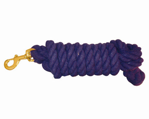 Cotton Lead Rope with Chrome-Plated Bull Snap