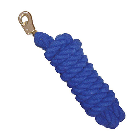 Cotton Lead Rope with Chrome-Plated Bull Snap