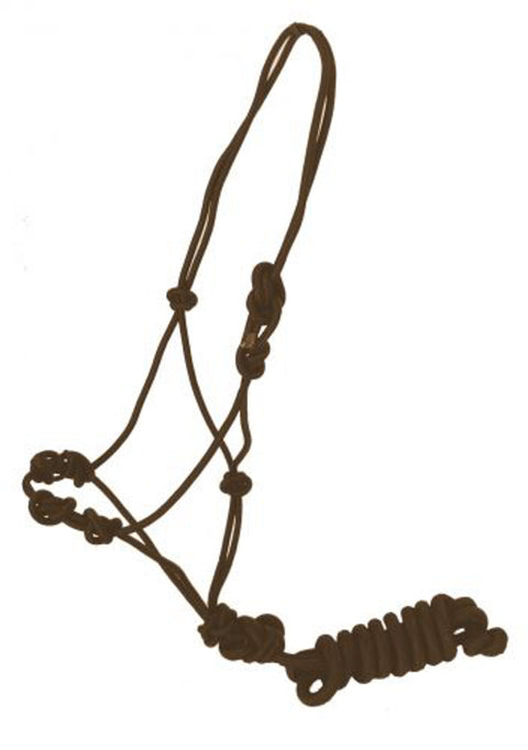 Four-Knot Cowboy Knot Training Halter with Removable Lead