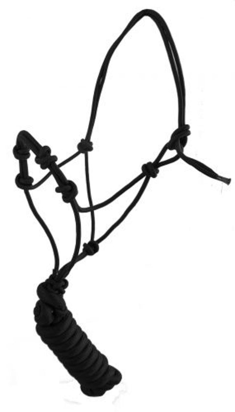 Yearling Size Four-Knot Cowboy Knot Training Halter with Lead