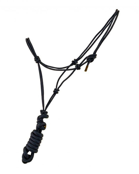 Showman® Medium/Large Pony Size Cowboy Knot Halter with Lead