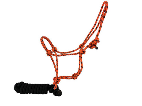 Showman® Fluorescent Speckled Cowboy Knot Halter with Lead
