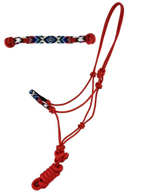 Cowboy Knot Halter with Beaded Noseband & Lead