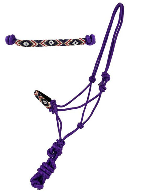 Cowboy Knot Halter with Beaded Noseband & Lead