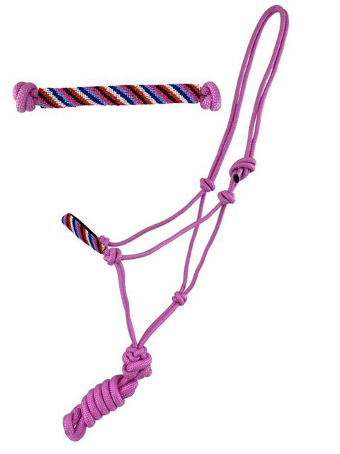 Cowboy Knot Halter with Beaded Noseband & Lead