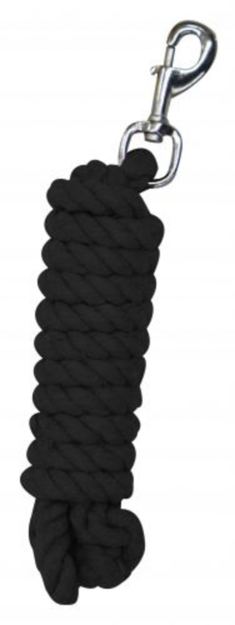 10' braided cotton lead with swivel bolt snap