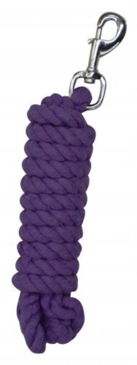 10' braided cotton lead with swivel bolt snap