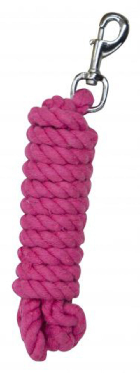 10' braided cotton lead with swivel bolt snap