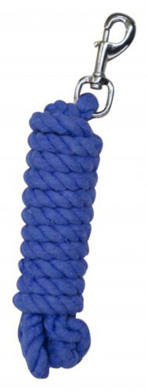 10' braided cotton lead with swivel bolt snap