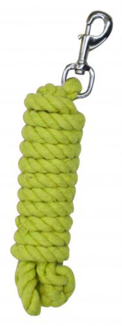 10' braided cotton lead with swivel bolt snap