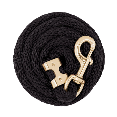 Value Horse Lead Rope with Brass Plated 225 Snap - 5/8" x 8'