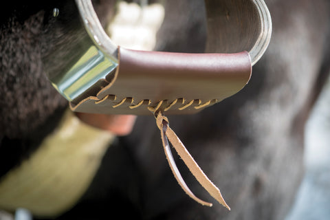 Metalab Open Range 3 1/4" Stainless Steel Covered Wooden Stirrups