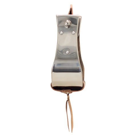 Metalab Open Range 3 1/4" Stainless Steel Covered Wooden Stirrups