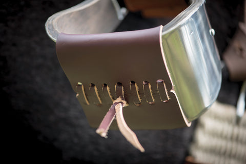 Metalab Open Range 5 1/4" Stainless Steel Covered Wooden Stirrups