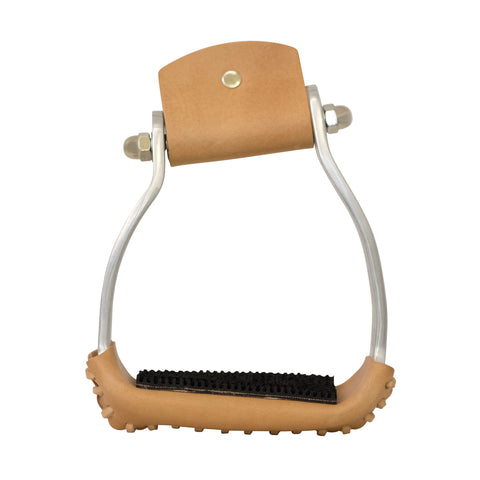 Equi-Sky 2 1/4" Slanted Aluminum Stirrups with Rubber Pads