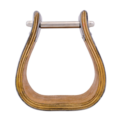 Equi-Sky 3" Stainless Steel Covered Wooden Stirrups