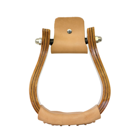 Equi-Sky 3 1/2" Wooden Bell Stirrups