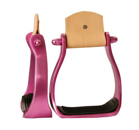 Showman® Color-Coated Aluminum Western Stirrups