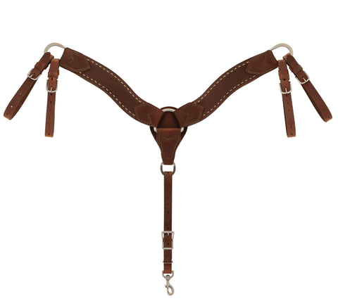Weaver Leather® Buckstitch Roper Breast Collar, Oiled Hermann Oak®, Dusk Collection