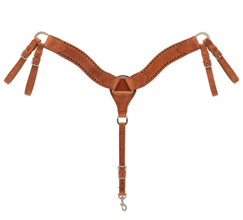 Weaver Leather® Buckstitch Roper Breast Collar, Hermann Oak® Russet, Dawn Collection
