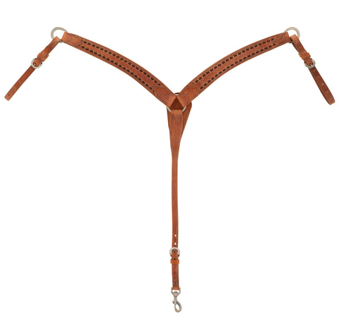 Weaver Leather® Buckstitch Contoured Breast Collar, Hermann Oak® Russet, Dawn Collection