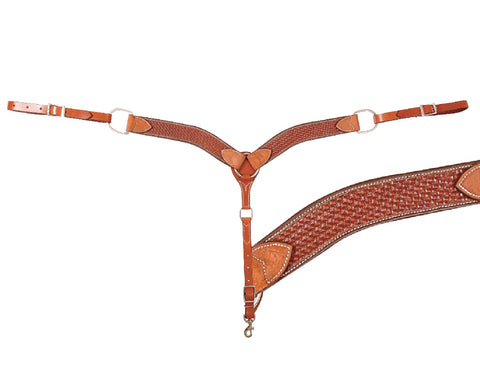 Cashel® Basket Tooled Breastcollar - 2"