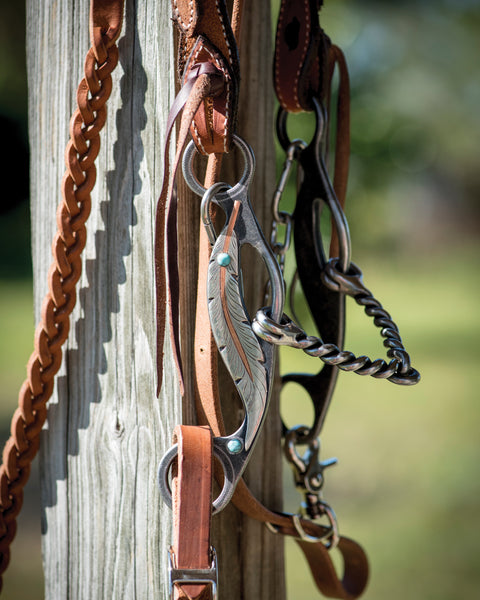 Metalab Feather Collection Twisted Snaffle Gag Bit