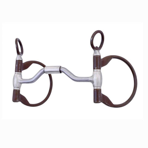 Metalab FG Clinician Ported Hinged Western Dee Snaffle Bit