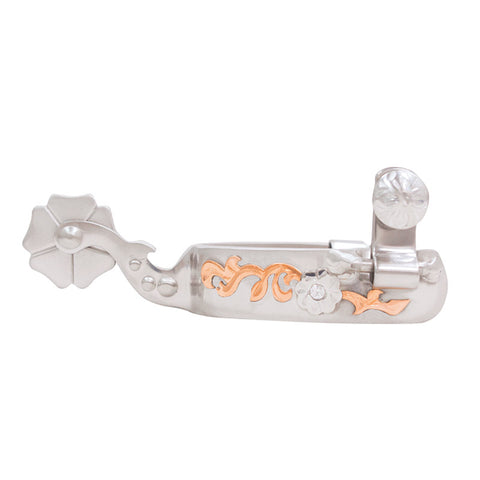 Metalab Josiane Gauthier Youth Spurs with Copper Trim & Crystal Stone