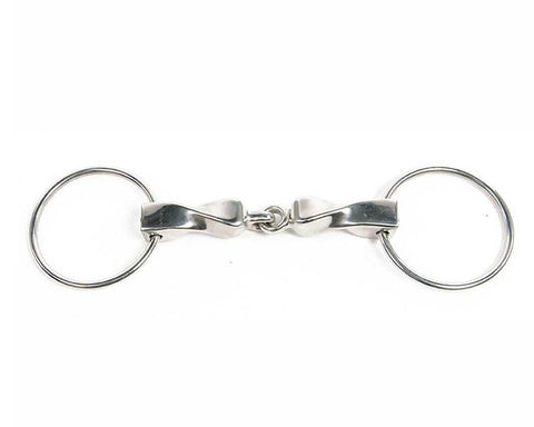 Metalab Twisted Mouthpiece Loose Ring Snaffle Bit