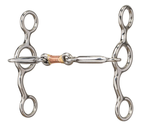 Weaver Leather® All-Purpose Bit with 5" Sweet Iron Copper Wire-Wrapped Dog Bone Mouth