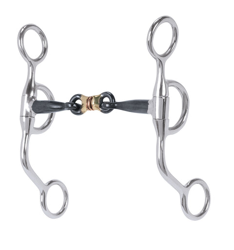Weaver Leather® Professional Argentine Bit, 5" Sweet Iron Three-Piece Mouth