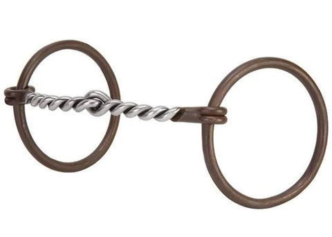 Weaver Leather® Professional Ring Snaffle Bit, 5" Twisted Curved Mouth
