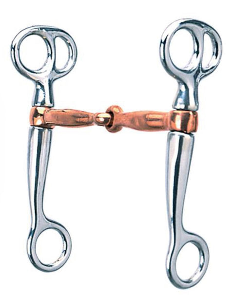 Weaver Leather® Chrome-Plated Tom Thumb Bit, 5" Copper-Plated Mouth, 6" Cheeks