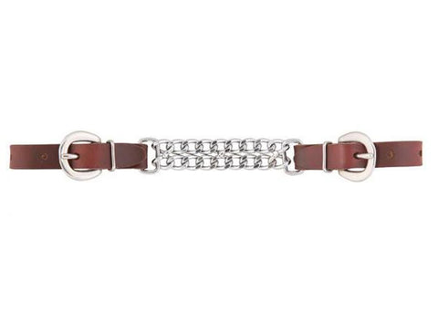 Weaver Leather® Working Tack 4 1/2" Double Flat-Link Chain & Harness Leather Curb Strap
