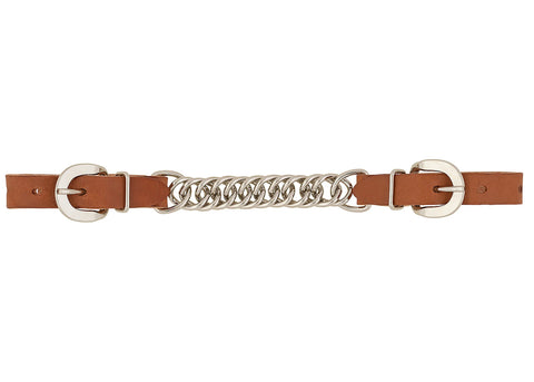 Weaver Leather® Horizons 4 1/2" Single Flat-Link Chain & Leather Curb Strap