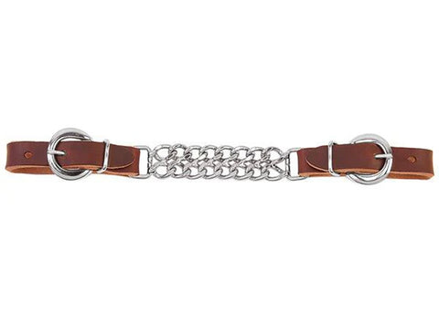 Weaver Leather® 4 1/2" Double Flat-Link Chain & Leather Curb Strap