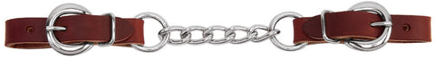 Weaver Leather® Heavy-Duty 4 1/2" Single-Chain & Latigo Leather Curb Strap