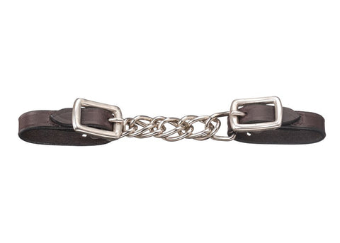 Tough1® Miniature Leather Curb Chain