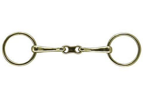 German Silver French-Link Loose Ring Snaffle Bit, 13mm/5 1/2" Mouth